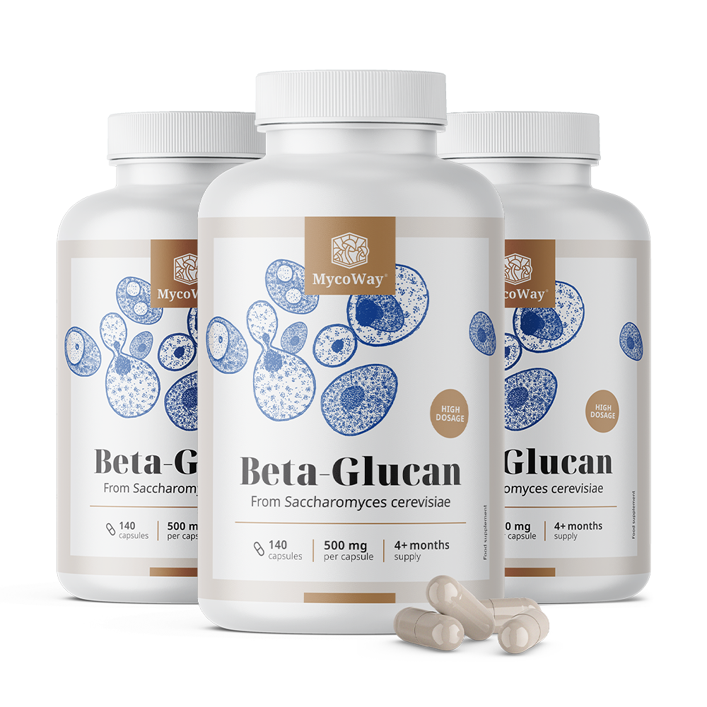 Beta-glucan 500 mg.